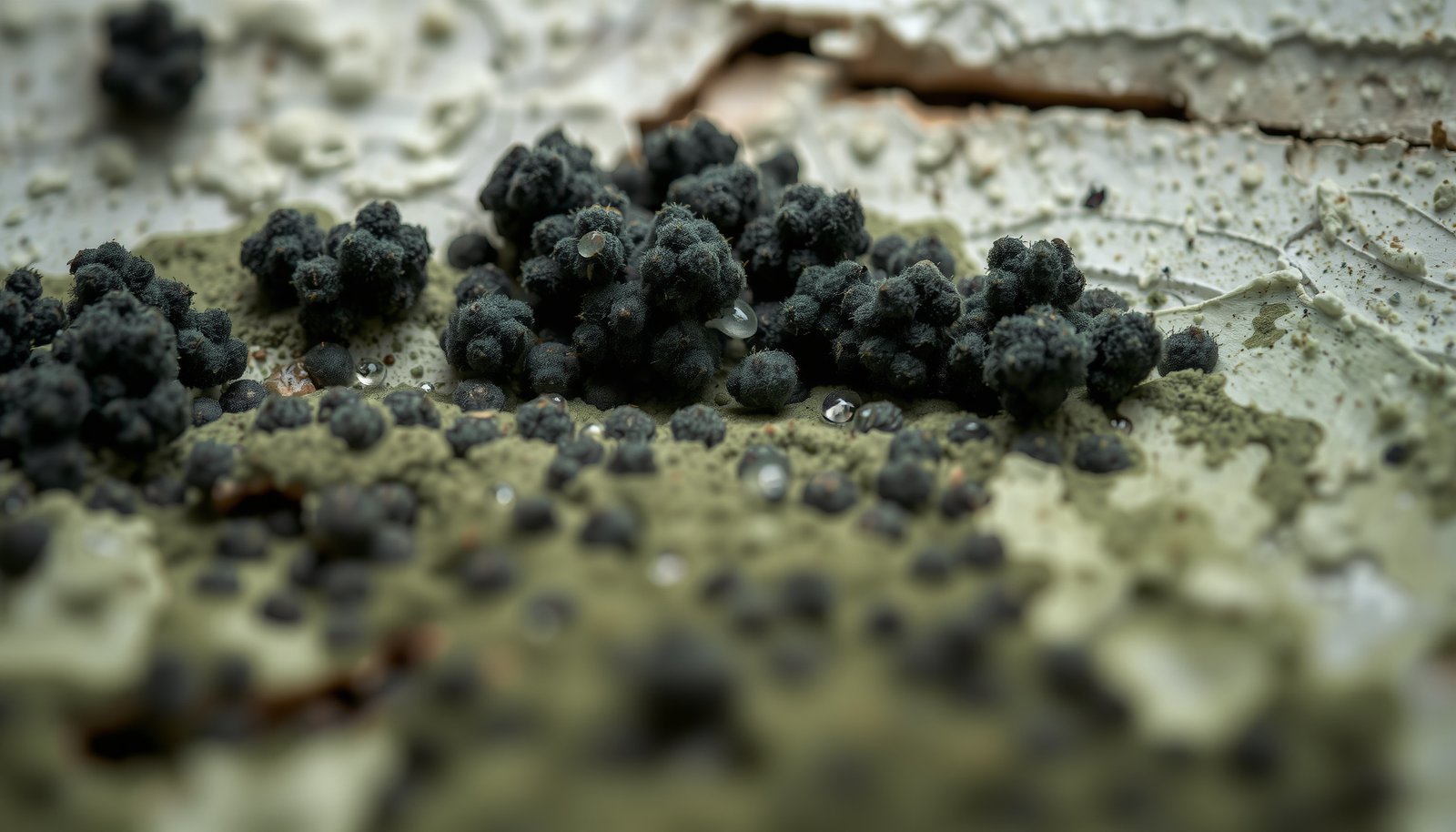 mold in Florida apartment close-up view