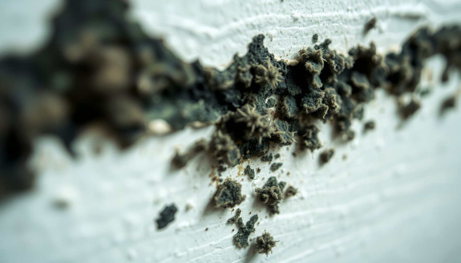 musty smell in child's bedroom mold close-up view