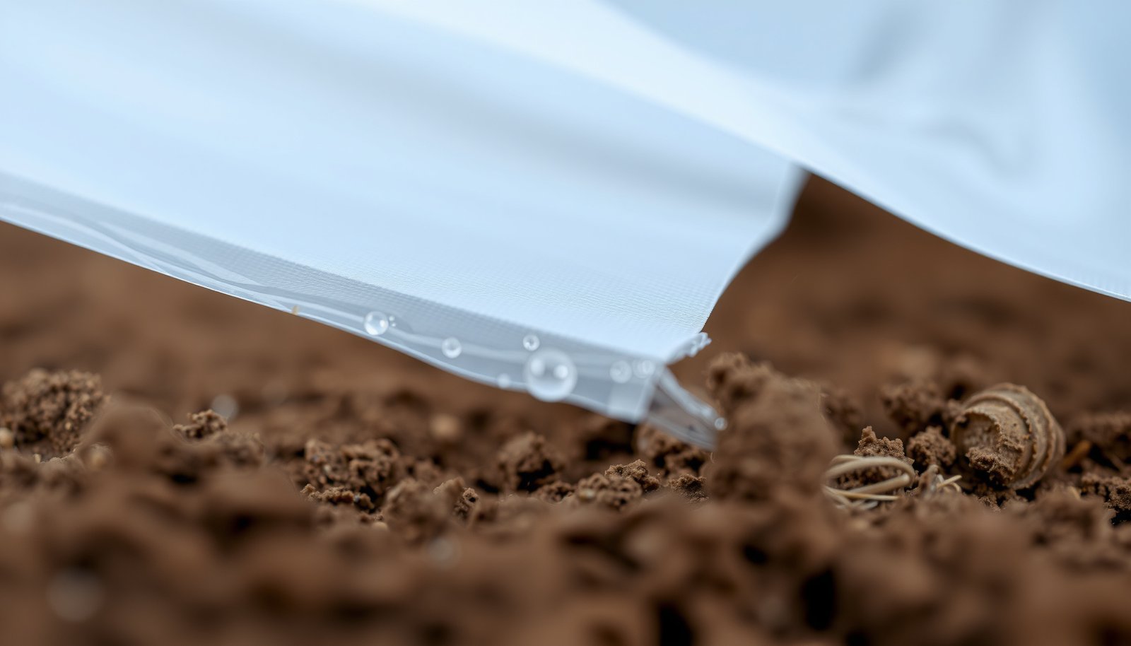 vapor barrier close-up view