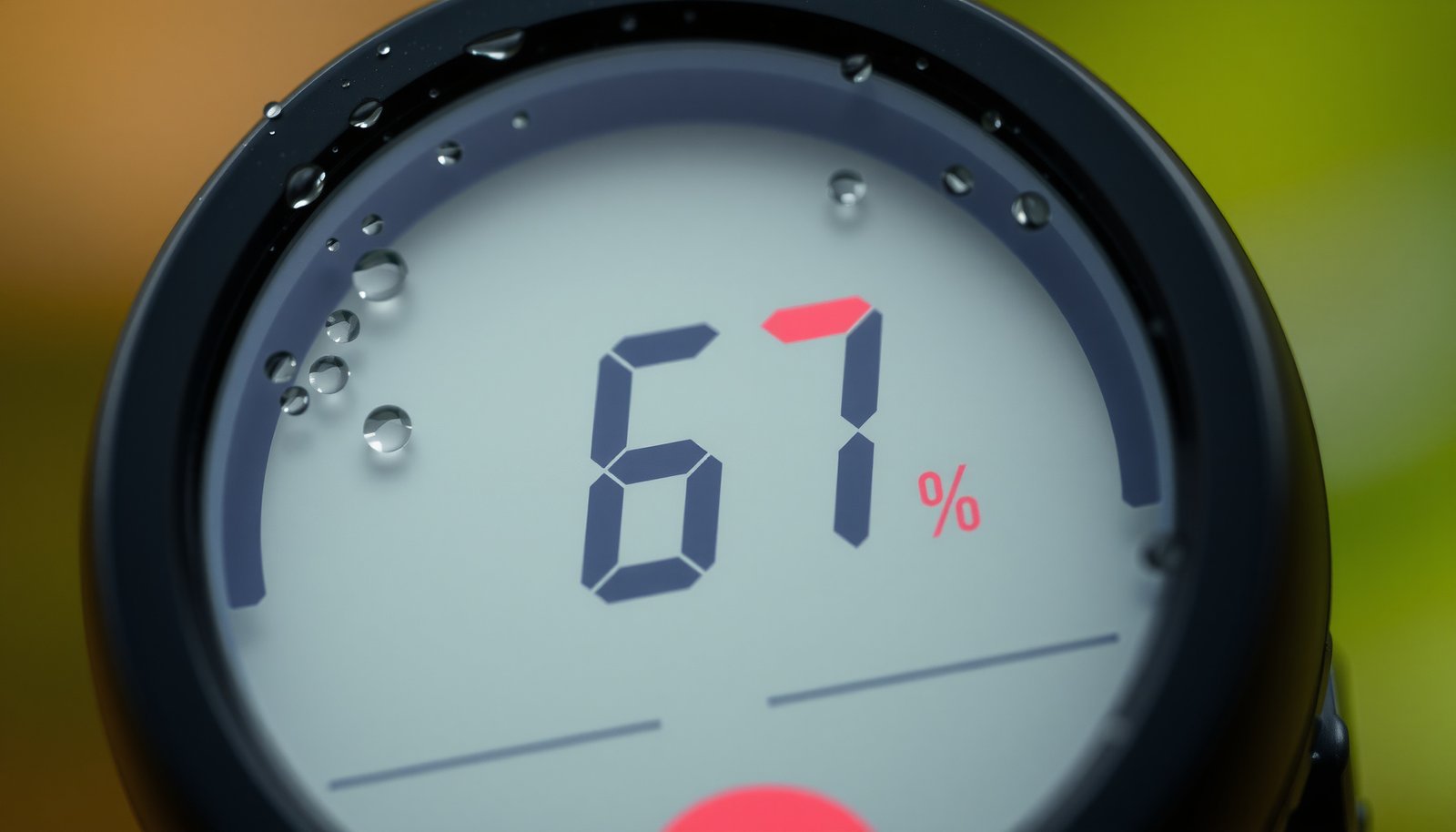 house humidity sudden spike close-up view