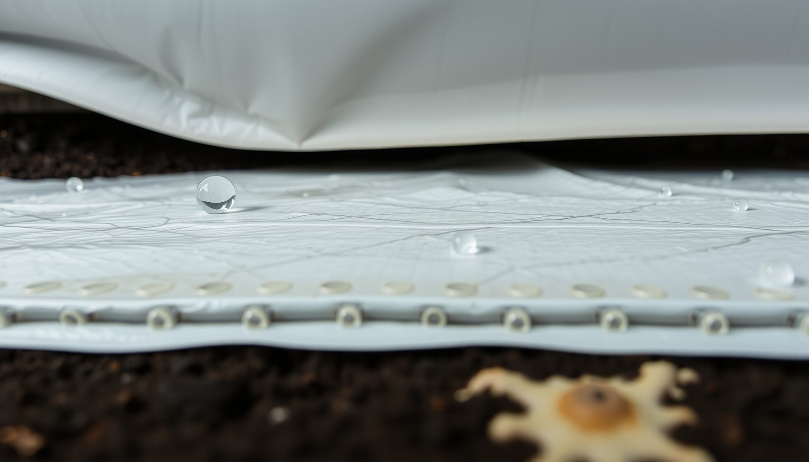 moisture problems under mobile home close-up view