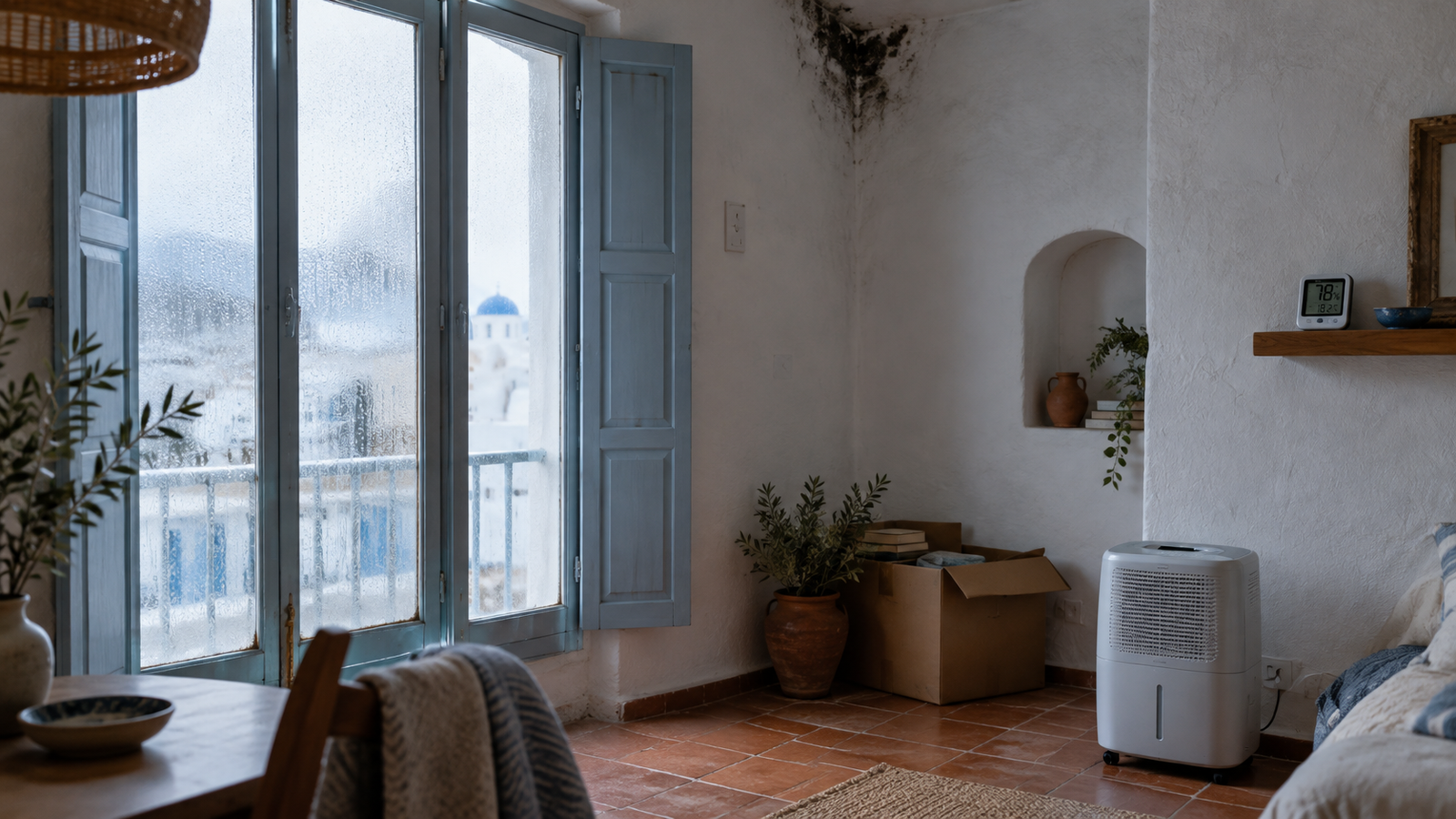 Moving to Greece: What Indoor Humidity Really Looks Like and How to Keep Mold Out of a Mediterranean Home
